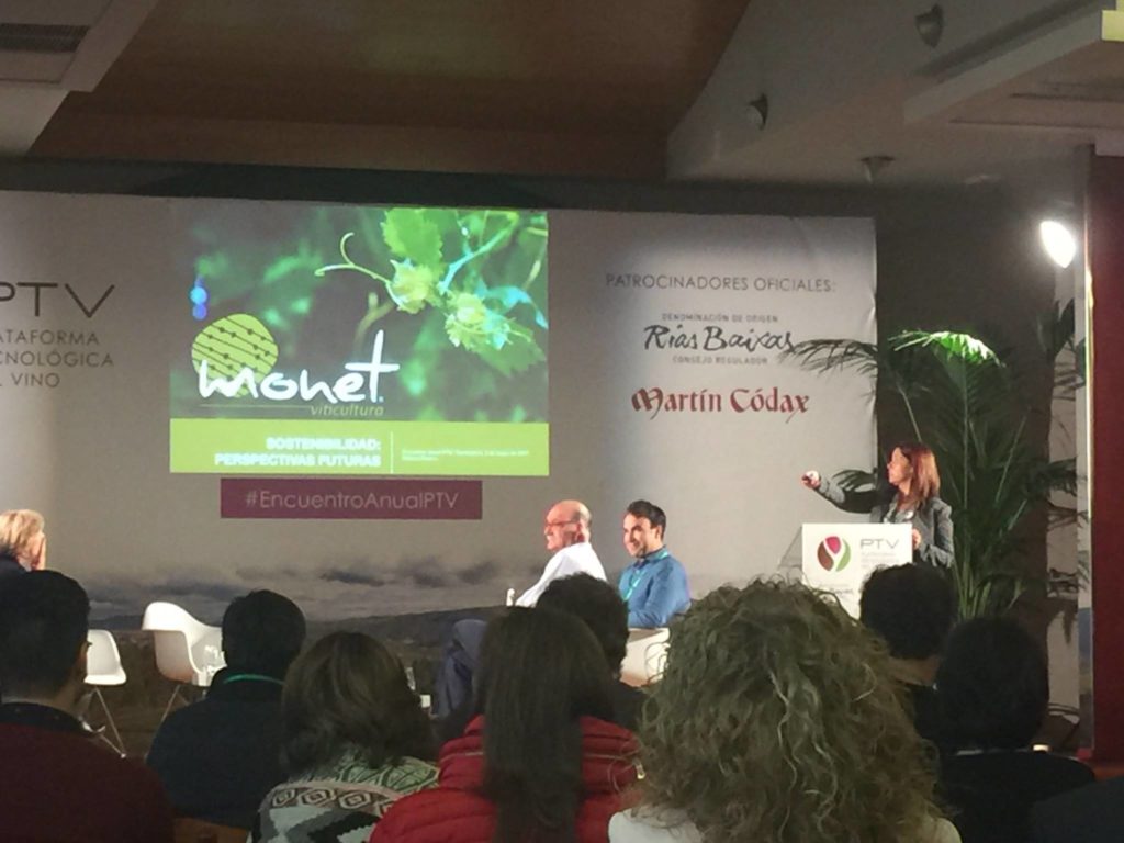 Ponencia de Monet en la Jornada sostenibilidad en viñedo. Encuentro anual PTV