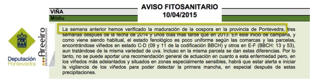 aviso oospora EFA